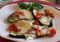 Melanzane con provola e pomodorini