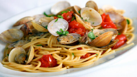 Spaghetti alle vongole e pomodorini