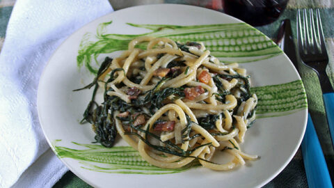 La pasta con gli agretti, ricetta dell'Emilia Romagna